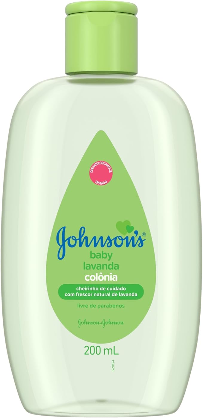 Johnson's Baby Colônia Refrescante Lavanda 200ml - Fragrância Suave para Bebês
